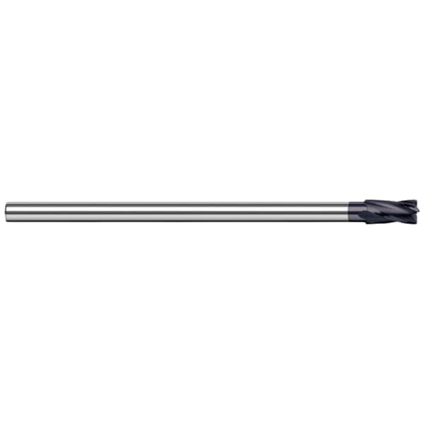 End Mill - Corner Radius - Reduced Shank, 0.1250" (1/8), Number of Flutes: 4